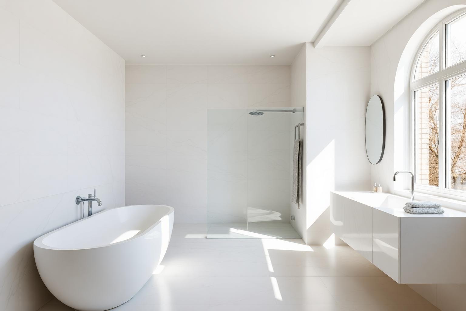 Helles, modernes Badezimmer